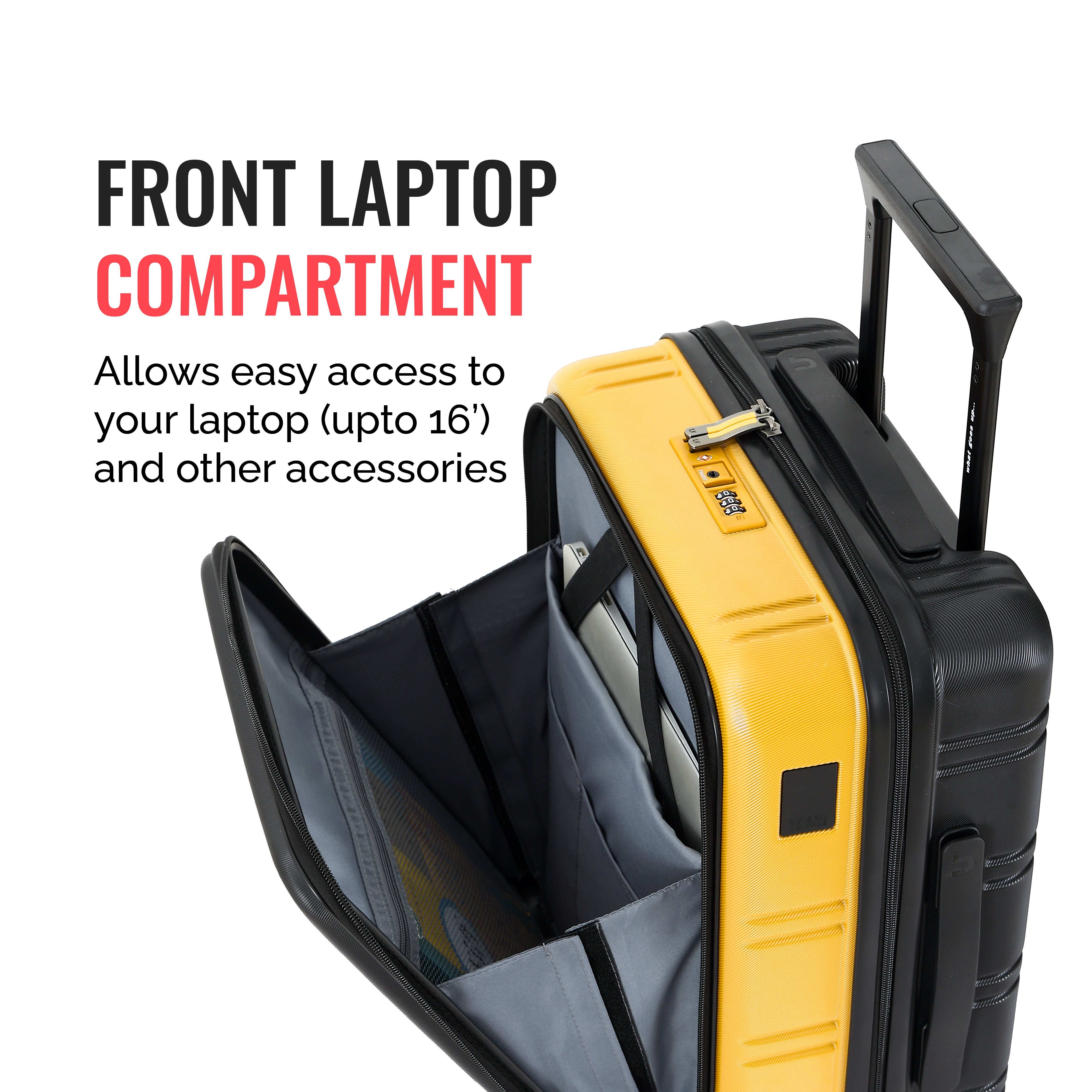 Hold All Hard Luggage - Set of 3 (Cabin, Medium, Large)