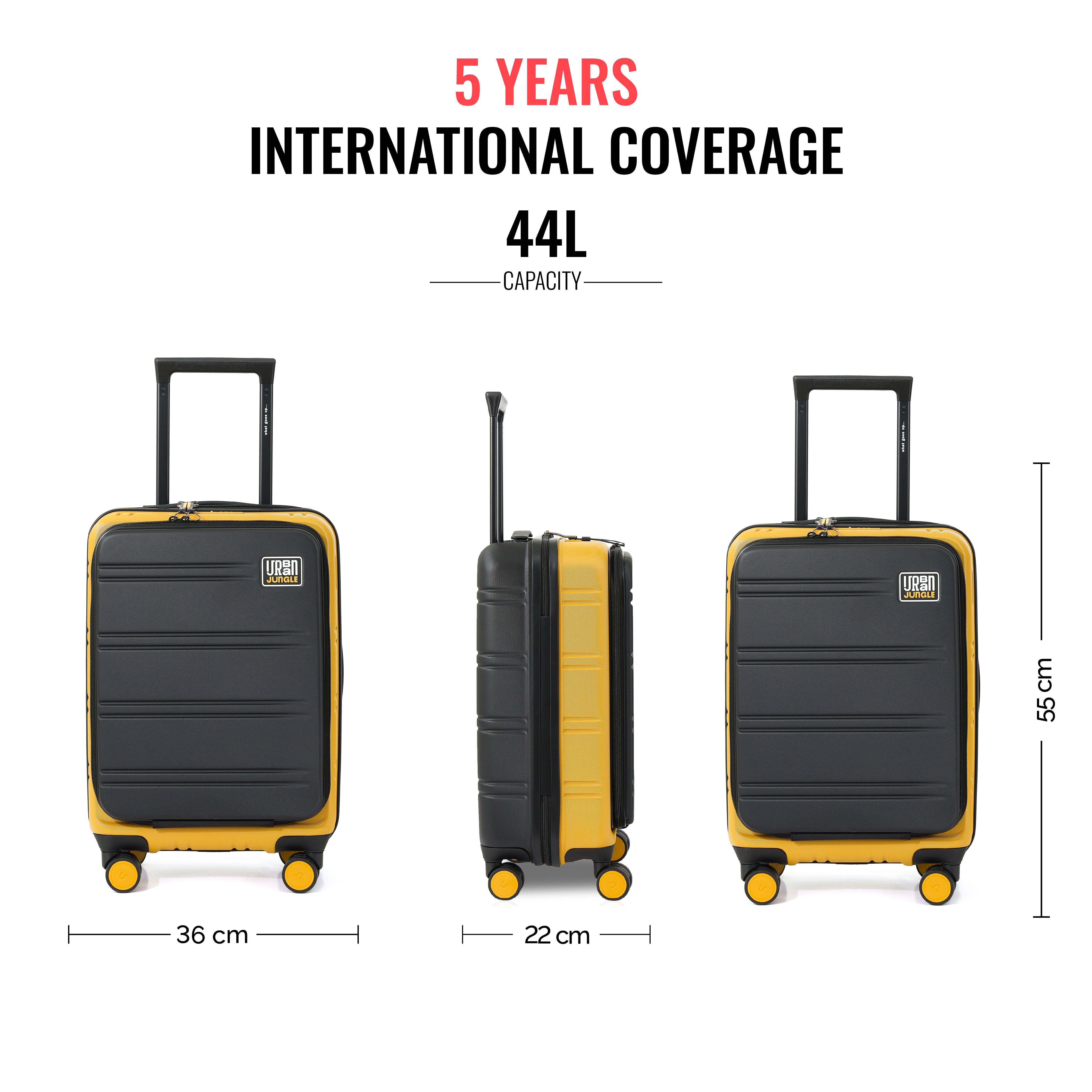 Hold All Hard Luggage - Set of 2 (Cabin, Medium)