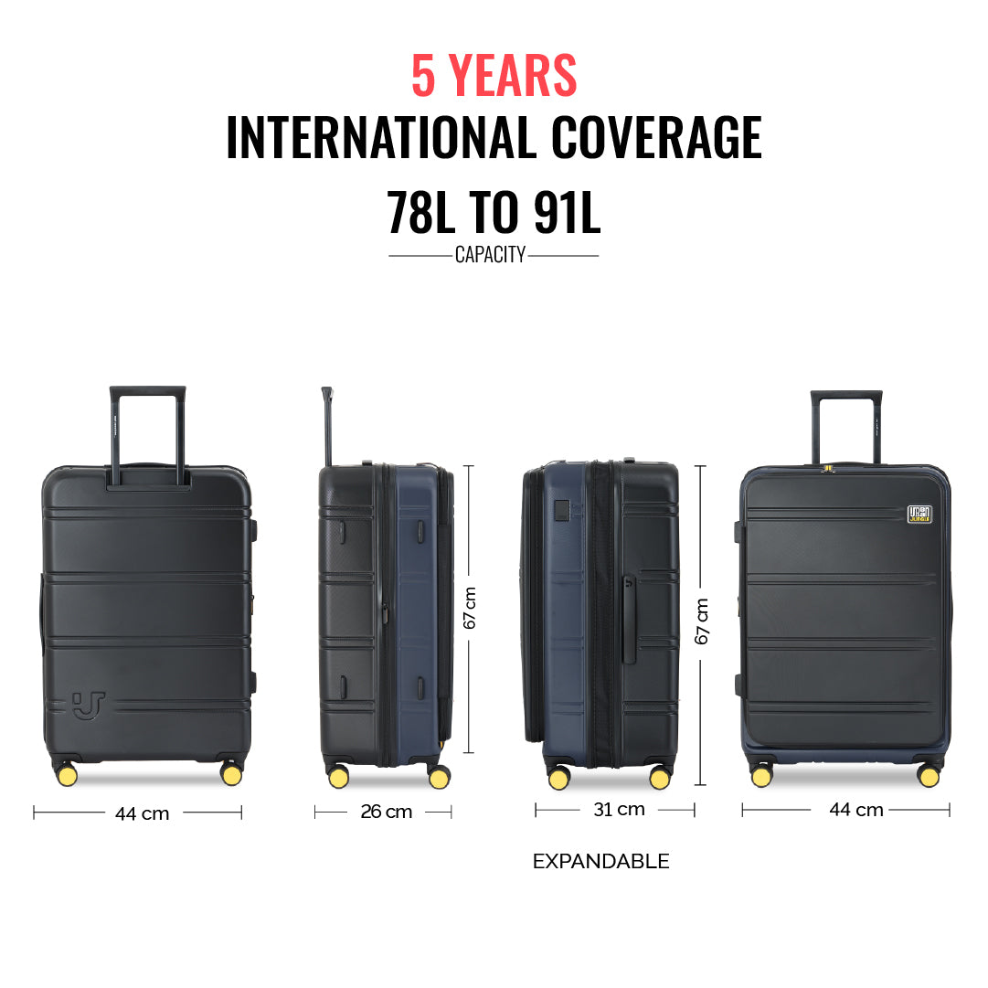 Hold All Hard Luggage - Set of 3 (Cabin, Medium, Large)