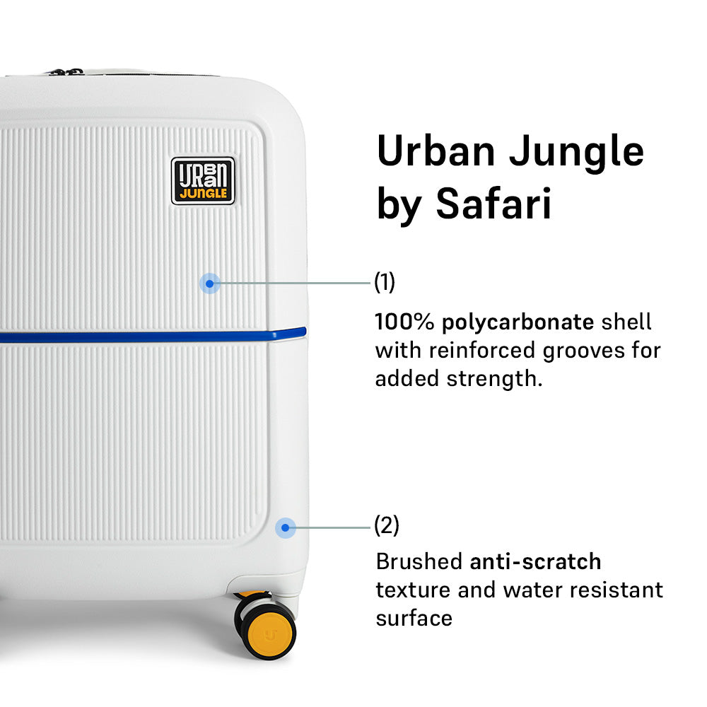 Caliber Hard Luggage - Cabin – Ivory White