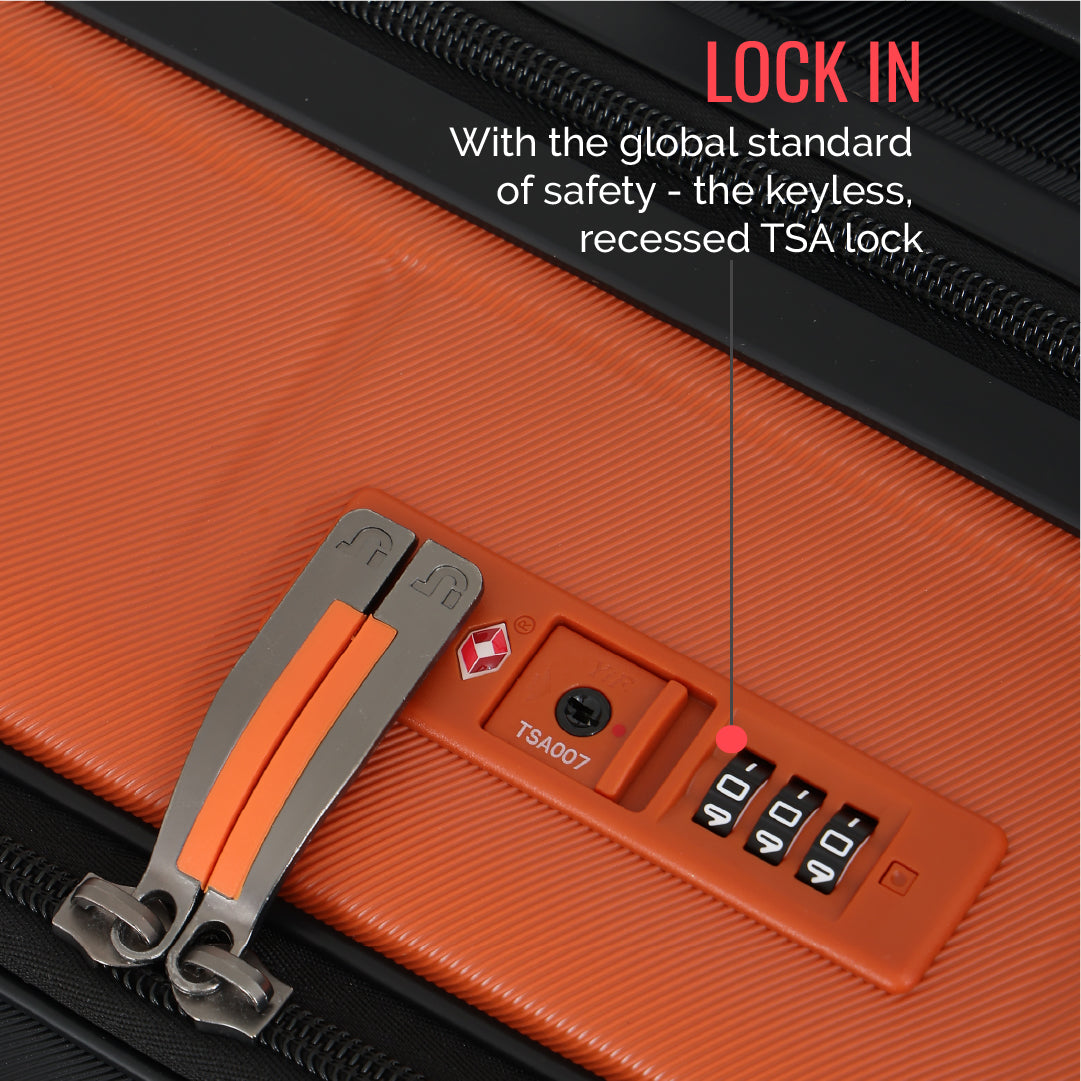 Hold All Hard Luggage - Set of 3 (Cabin, Medium, Large)