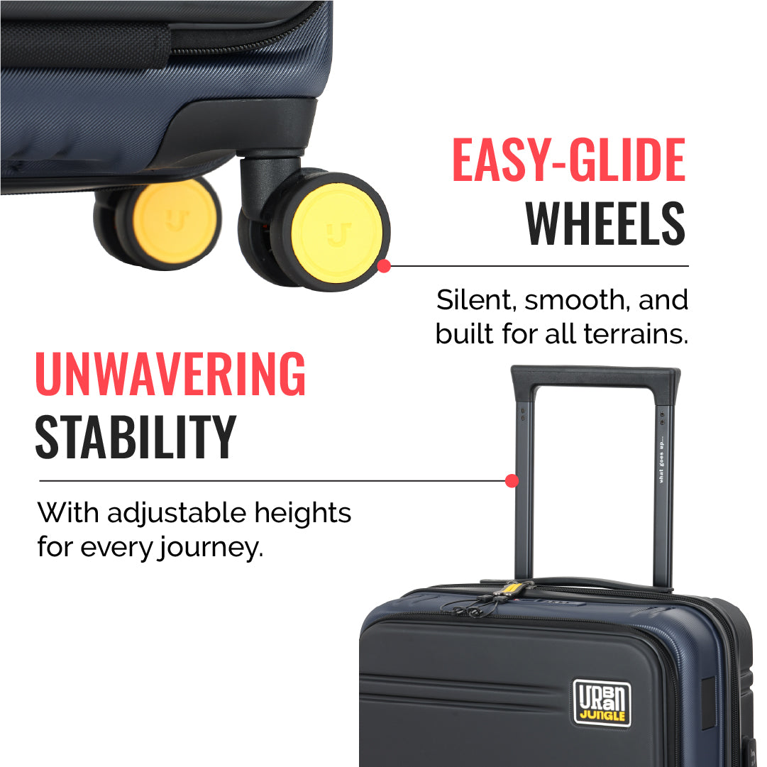 Hold All Hard Luggage - Set of 3 (Cabin, Medium, Large)