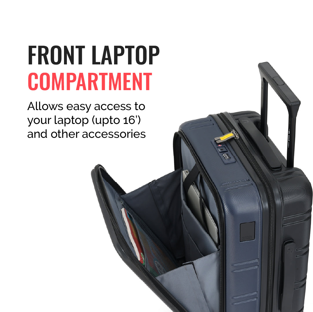 Hold All Hard Luggage - Set of 3 (Cabin, Medium, Large)