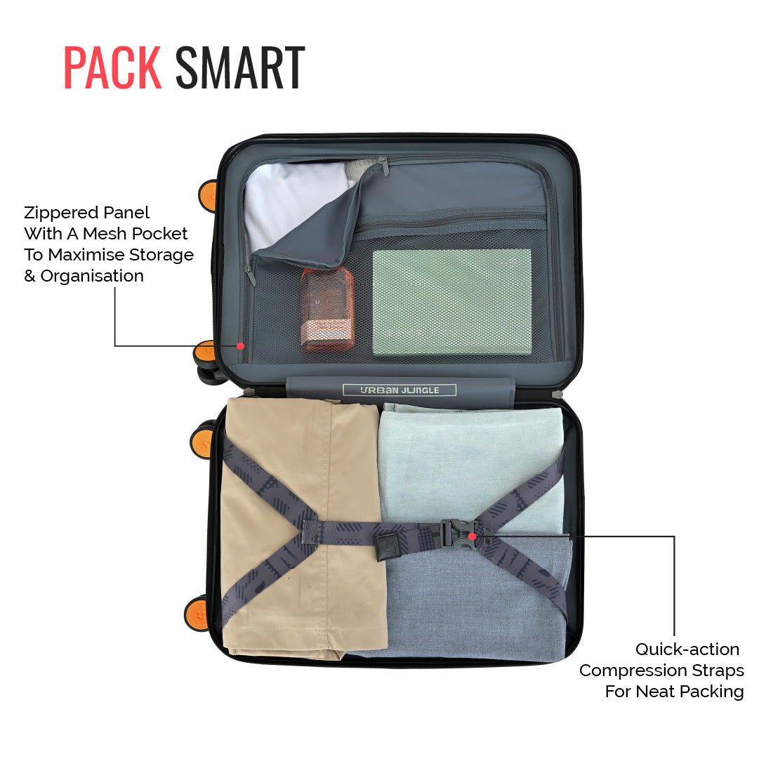 Hold All Hard Luggage - Set of 3 (Cabin, Medium, Large)