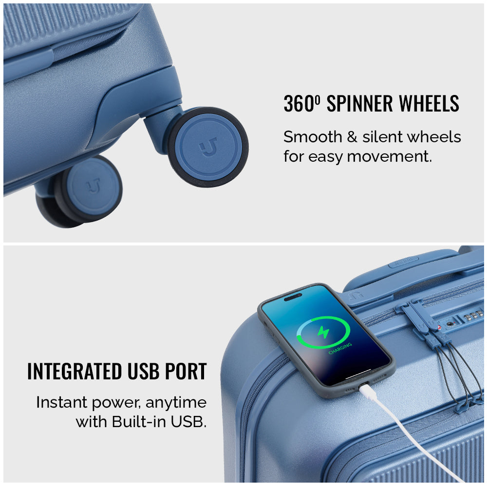 Caliber Overnighter Trolley - Robin