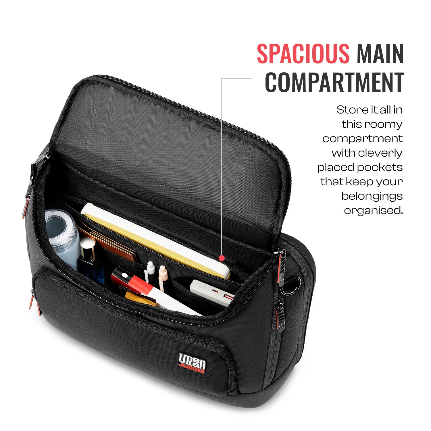 City stride Satchel - Black