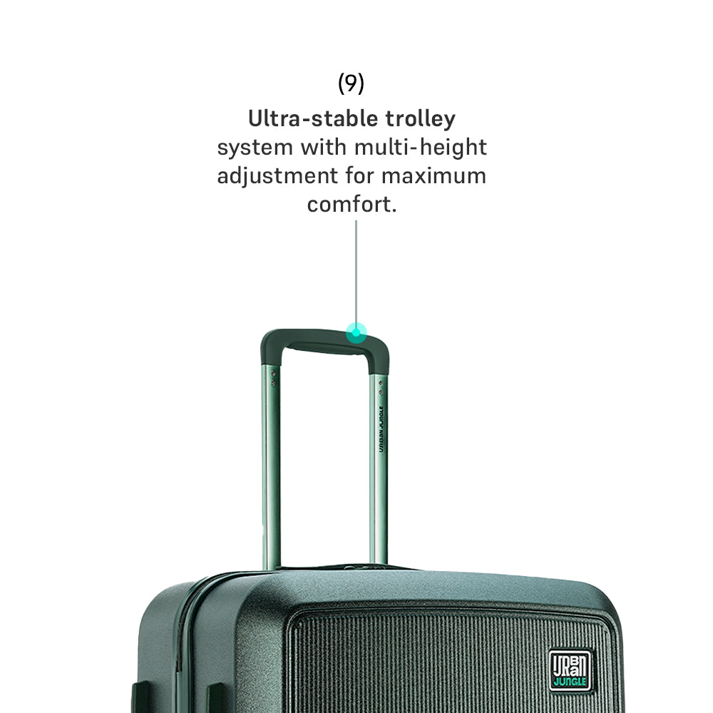 Caliber Hard Luggage Set of 2 (Cabin & Medium) – Forest Green