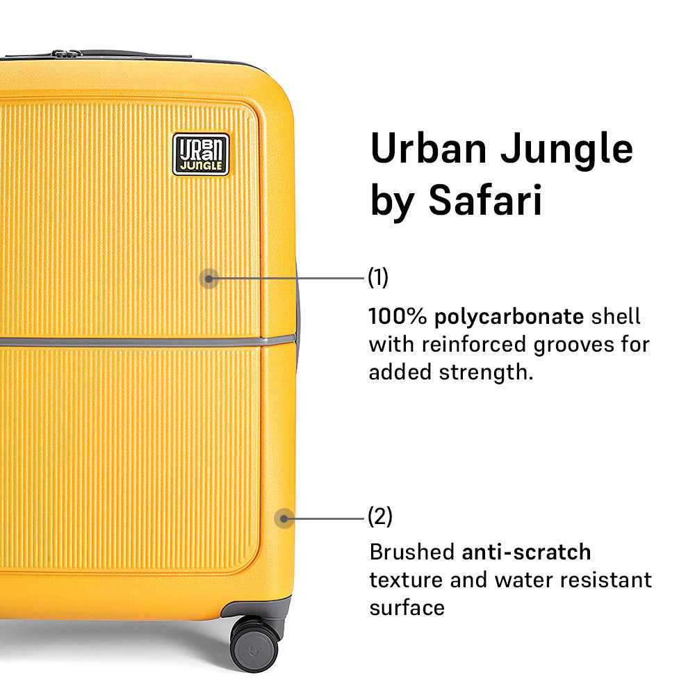 Caliber Hard luggage - Medium – Solstice Yellow