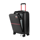 Front Open Cabin Hard Luggage – Raven Black