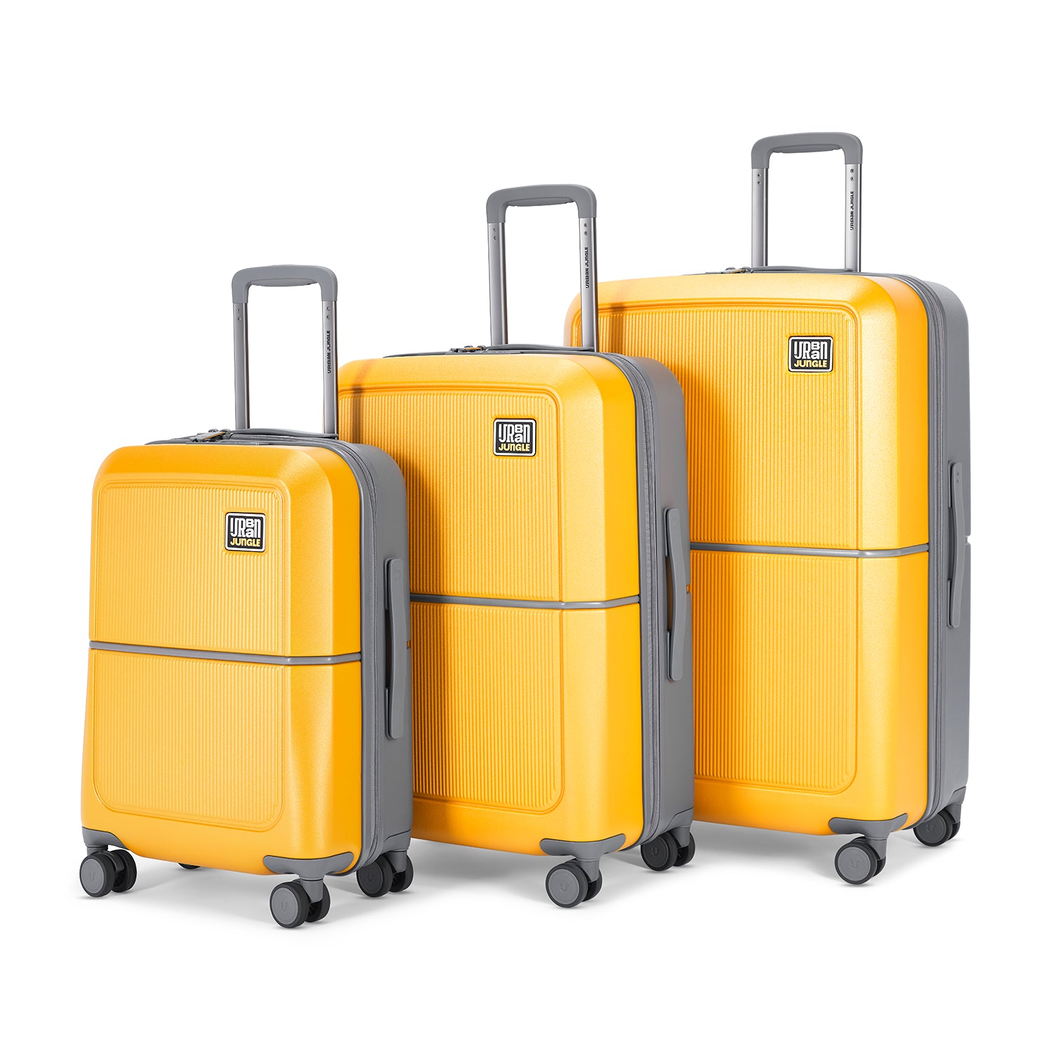 Caliber Hard Luggage Set of (Cabin, Medium Large) – Solstice Yellow