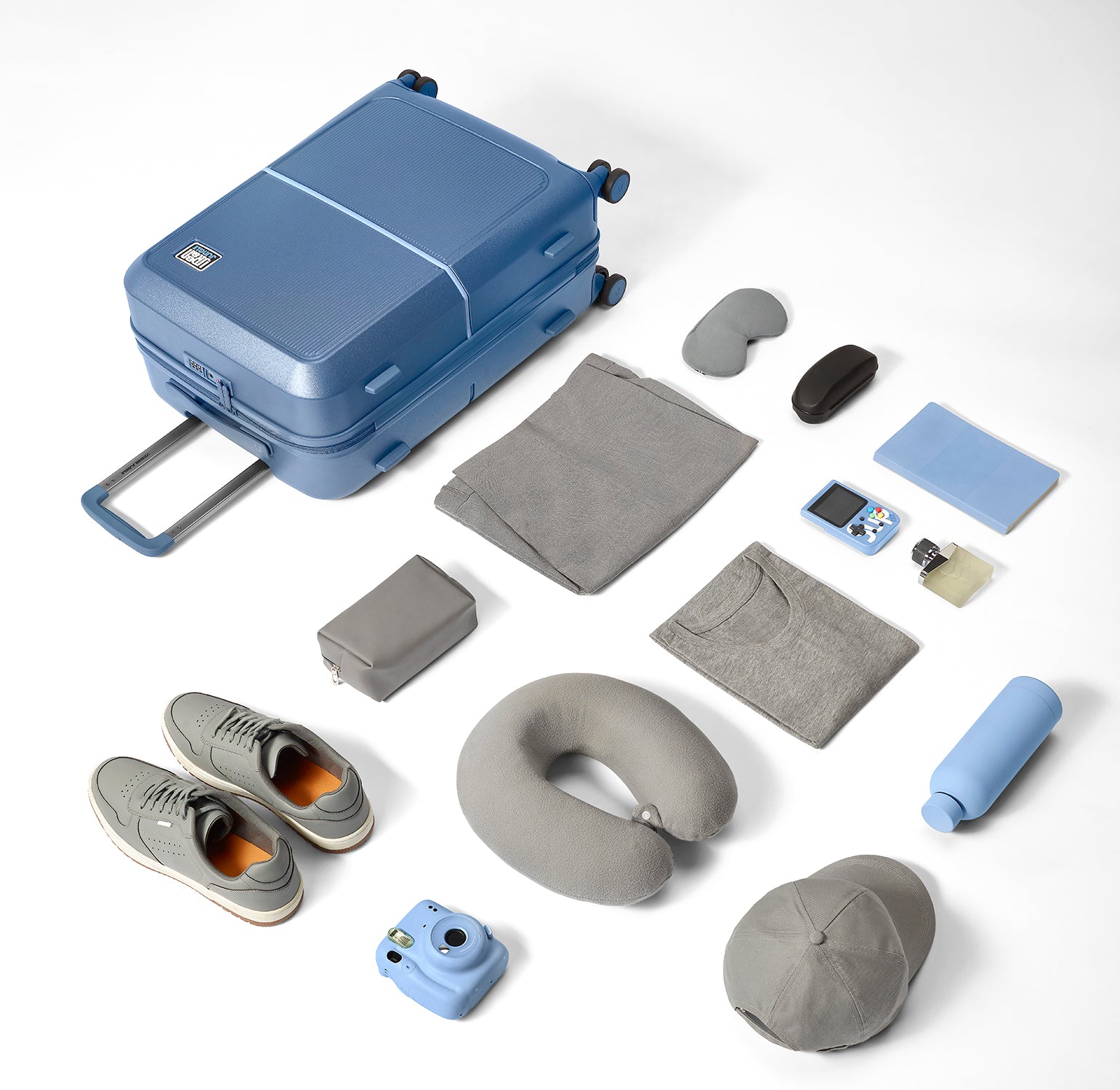 Caliber Hard Luggage - Cabin – Azure Blue