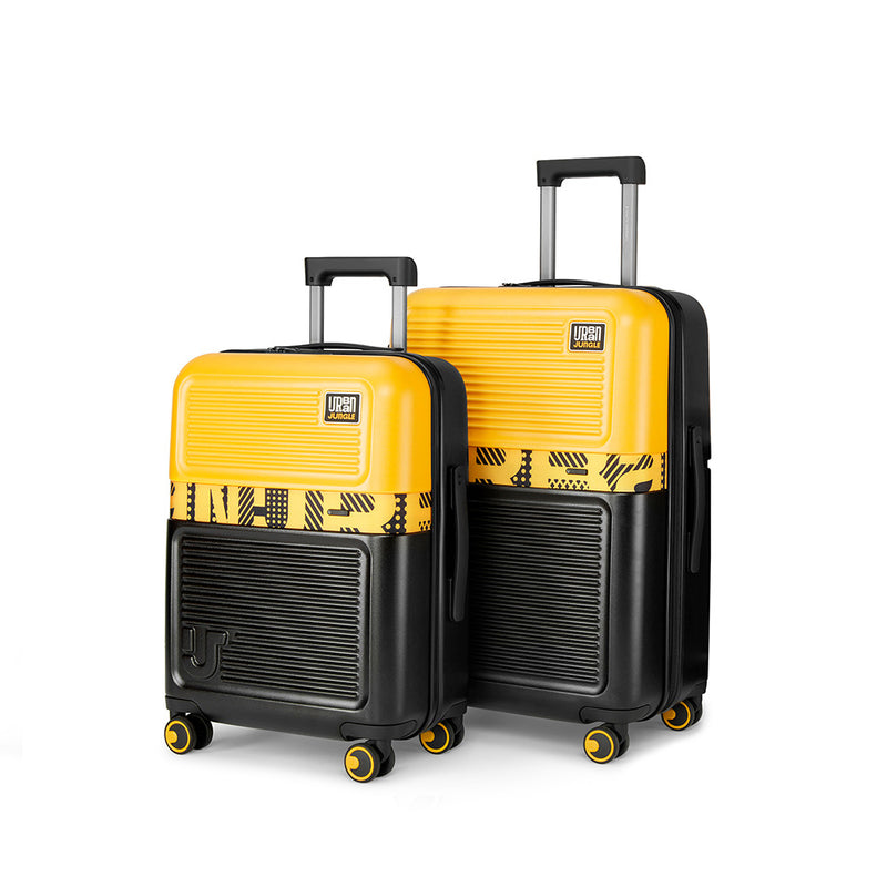 Perfect Pair Cabin, Medium Hard Luggage Combo Sundaze Yellow
