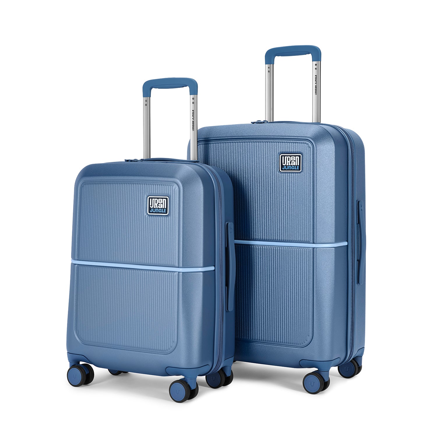 Set of 2 (Cabin & Medium) Hard Luggage – Skyline Blue