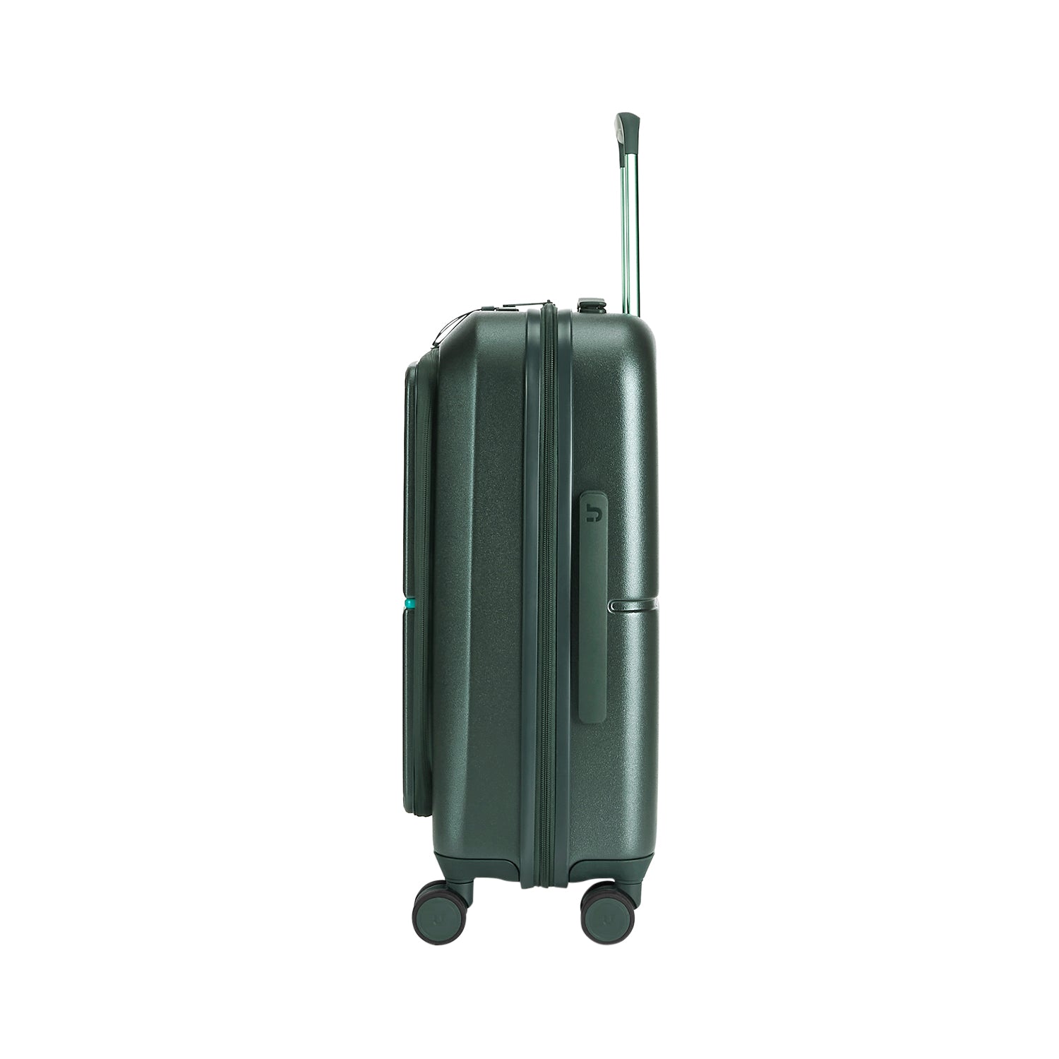 Front Open Cabin Hard Luggage – Spring Dark Green