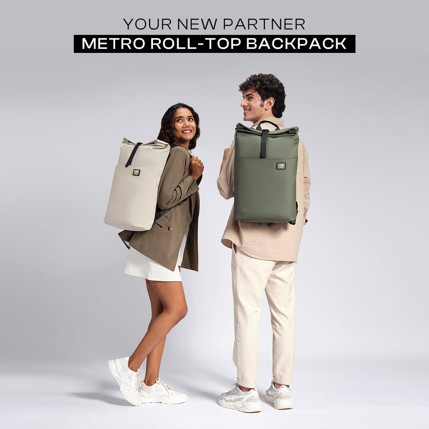 Metro Roll-Top Backpack - Olive