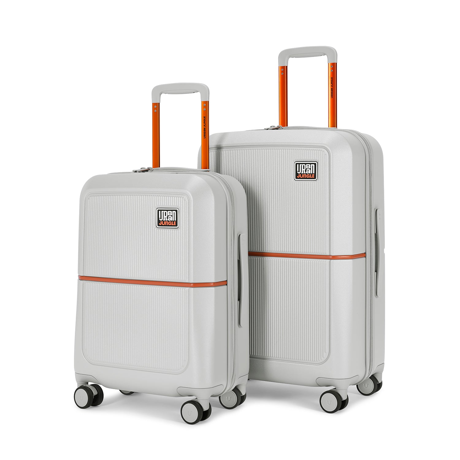 Set of 2 (Cabin & Medium) Hard Luggage – Cloud Grey