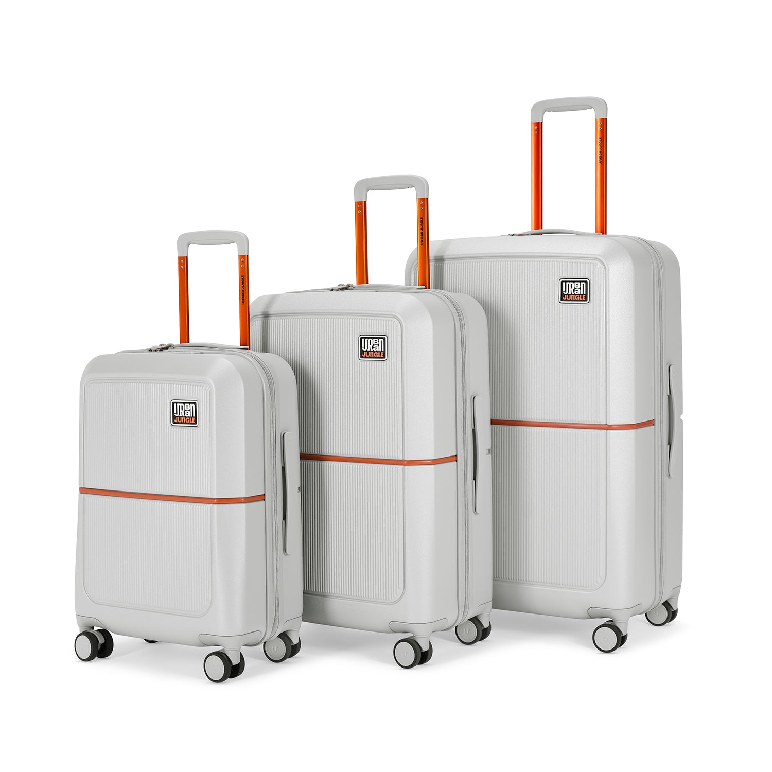 Set of 3 (Cabin, Medium & Large) Hard Luggage – Cloud Grey