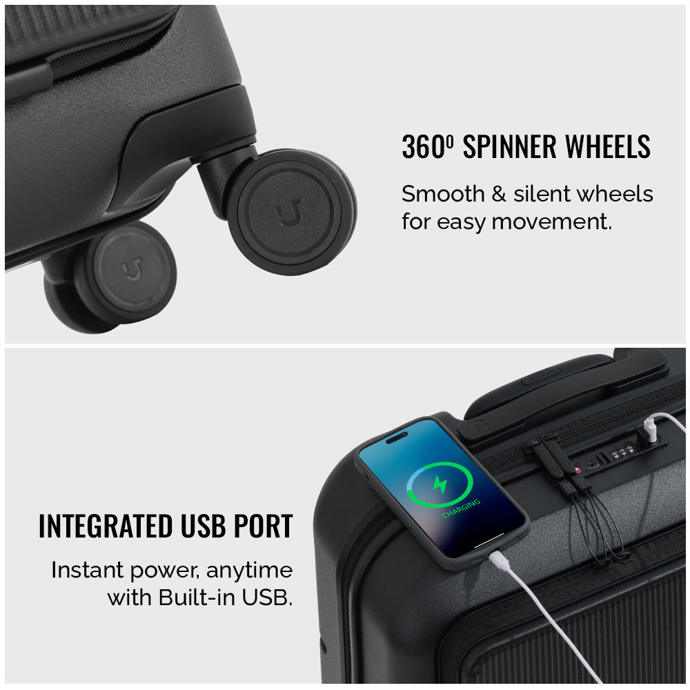 Caliber Overnighter Trolley - Asphalt