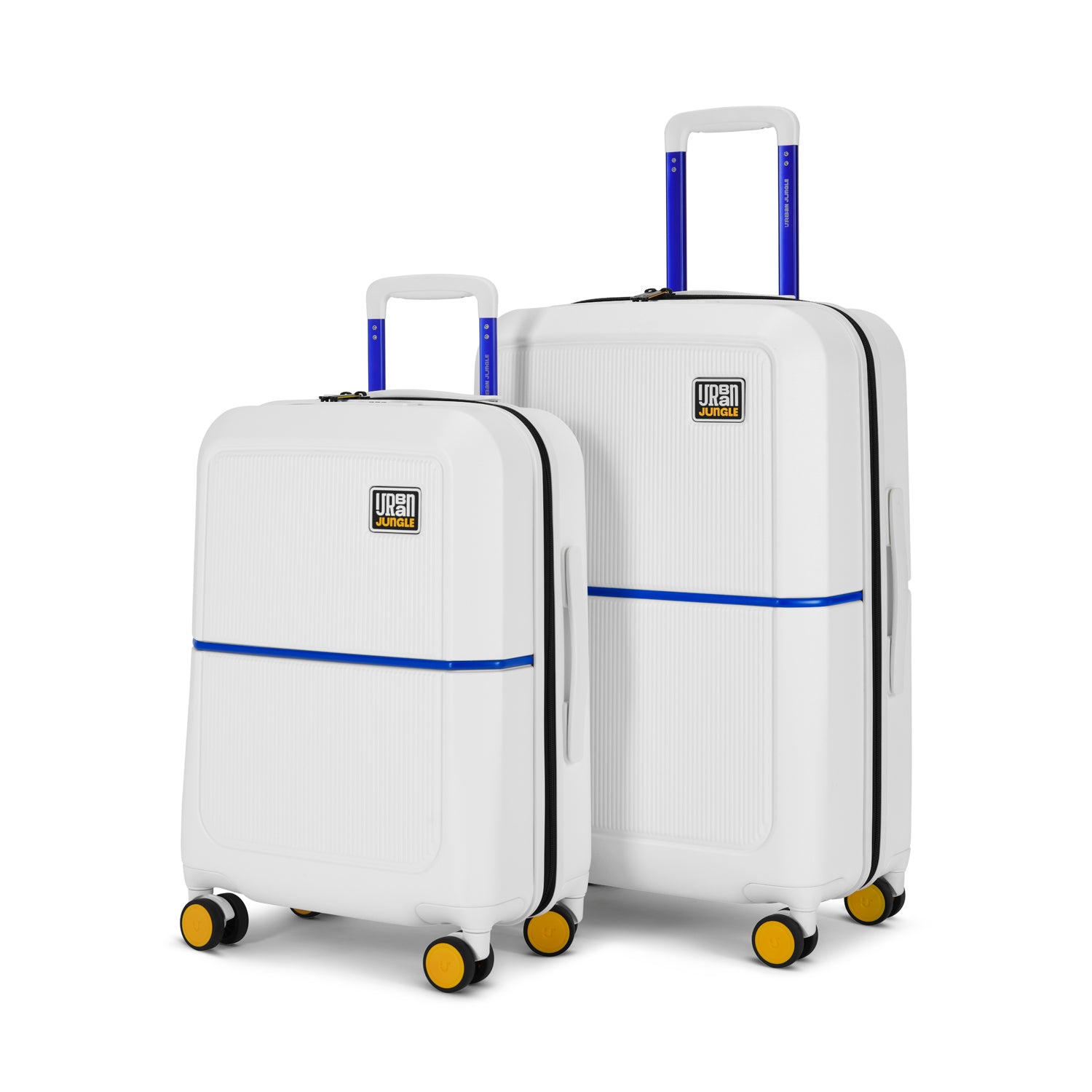 Set of 2 (Cabin & Medium) Hard Luggage – Ivory White