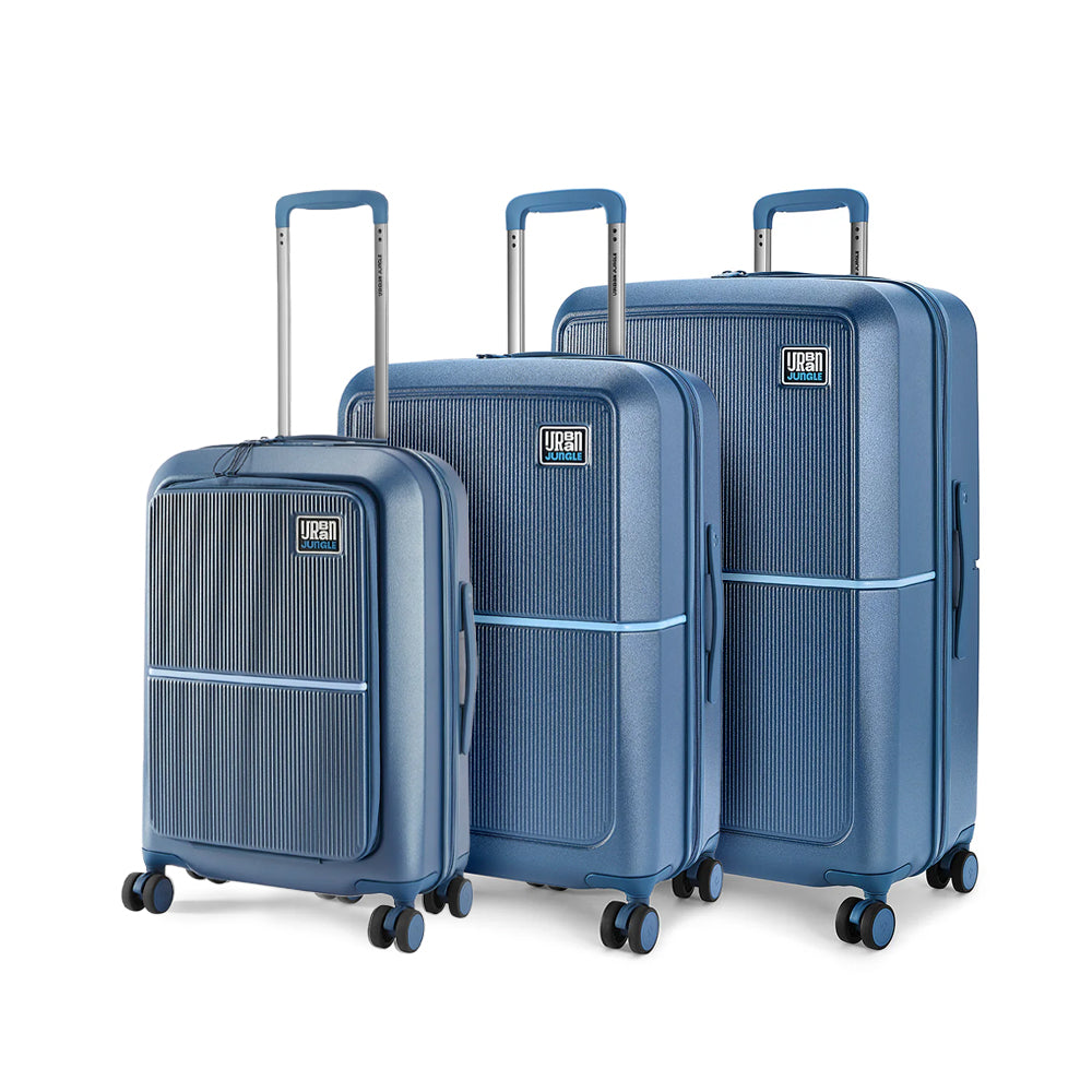 Caliber Hard Luggage - Set of 3 (Front Open Cabin with Medium and Large)
