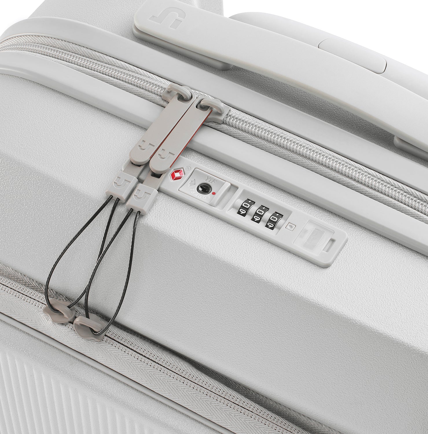 Front Open Cabin Hard Luggage – Cloud White